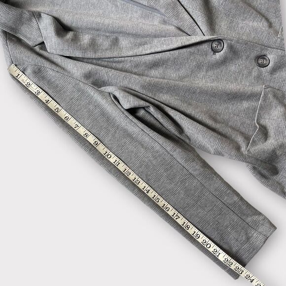 LOFT Oversized Stretchy Grey Blazer Large Petite - Picture 6 of 7